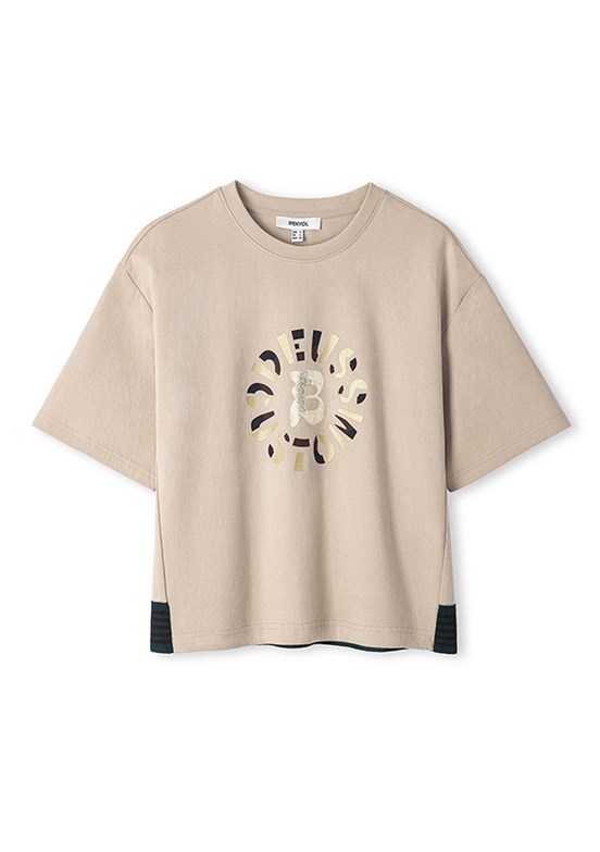İPEKYOL Natürel Kadın Slogan Baskılı T-shirt