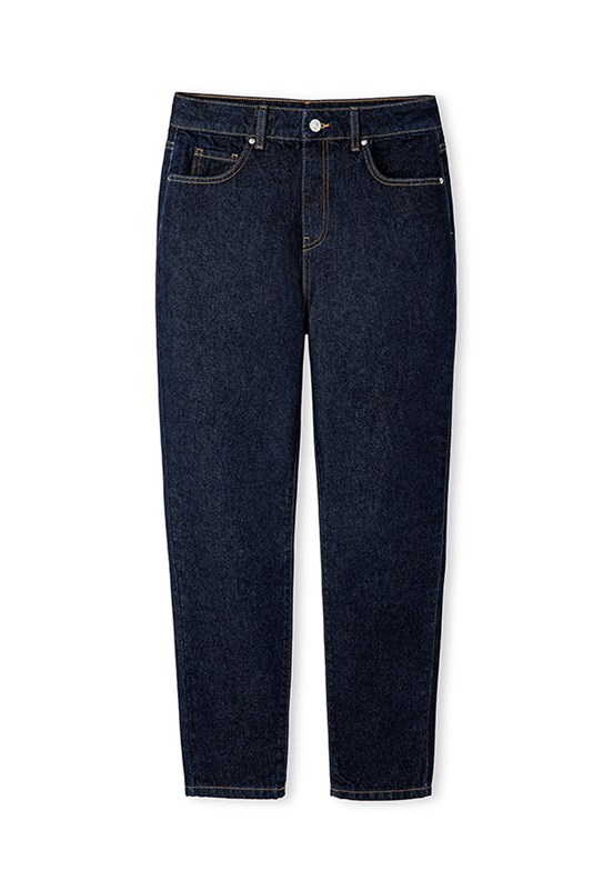 İPEKYOL Lacivert Kadın Mom Fit Jean Pantolon