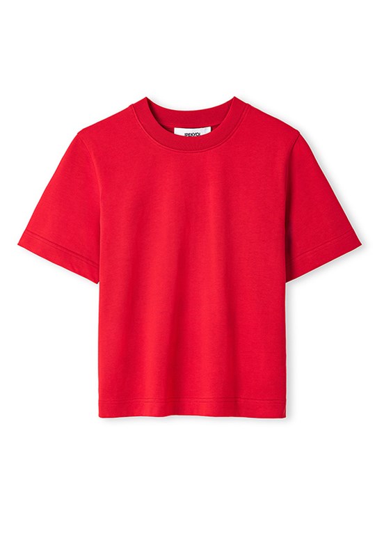 İPEKYOL Kırmızı Kadın Basic Dar Kesim T-shirt
