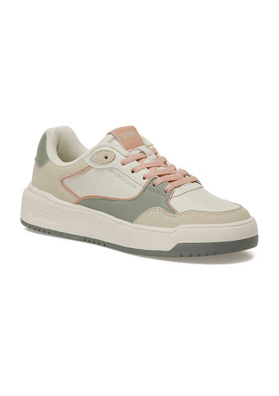 US POLO ASSN - A10203284512010 Kadın Bej Sneaker Ayakkabı