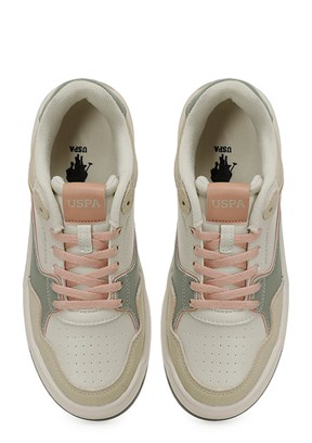 US POLO ASSN - A10203284512010 Kadın Bej Sneaker Ayakkabı