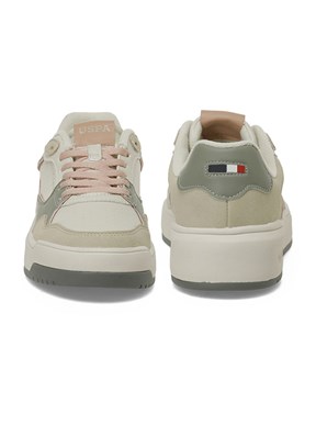 US POLO ASSN - A10203284512010 Kadın Bej Sneaker Ayakkabı