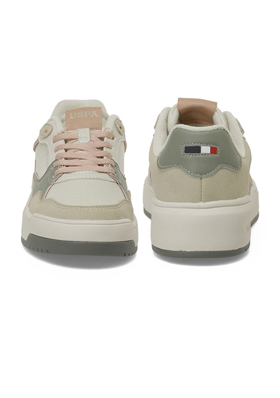 US POLO ASSN - A10203284512010 Kadın Bej Sneaker Ayakkabı