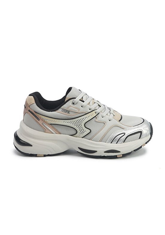 US POLO ASSN - A10203002012010 Kadın Bej Sneaker Ayakkabı