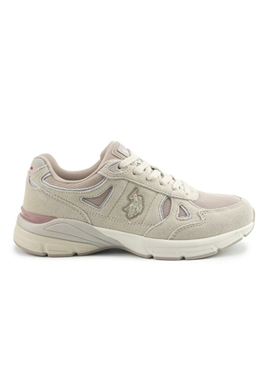 US POLO ASSN - A10202144310010 Kadın Bej Sneaker Ayakkabı
