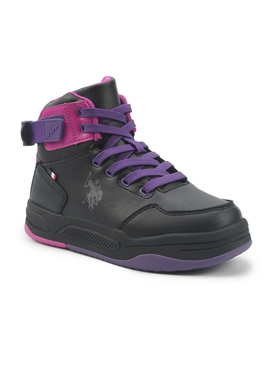 US POLO ASSN - A10202791712010 Kız Çocuk Siyah Sneaker Ayakkabı