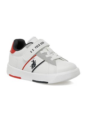 US POLO ASSN - A10202269912010 Erkek Çocuk Beyaz Sneaker Ayakkabı