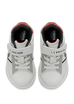 US POLO ASSN - A10202269912010 Erkek Çocuk Beyaz Sneaker Ayakkabı