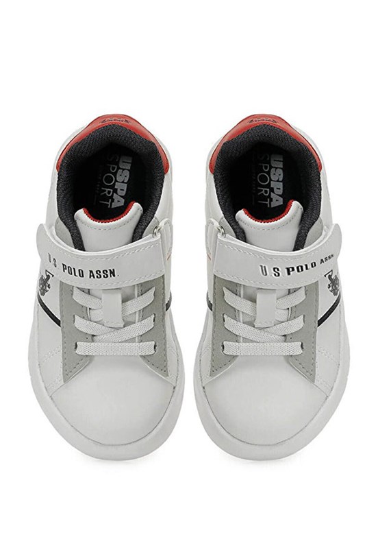 US POLO ASSN - A10202269912010 Erkek Çocuk Beyaz Sneaker Ayakkabı