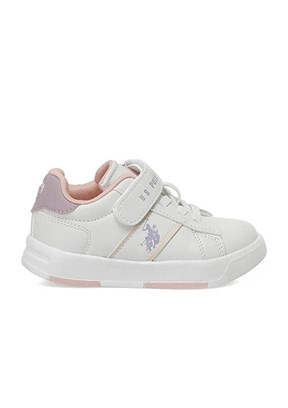 US POLO ASSN - A10202192612010 Kız Çocuk Beyaz Sneaker Ayakkabı