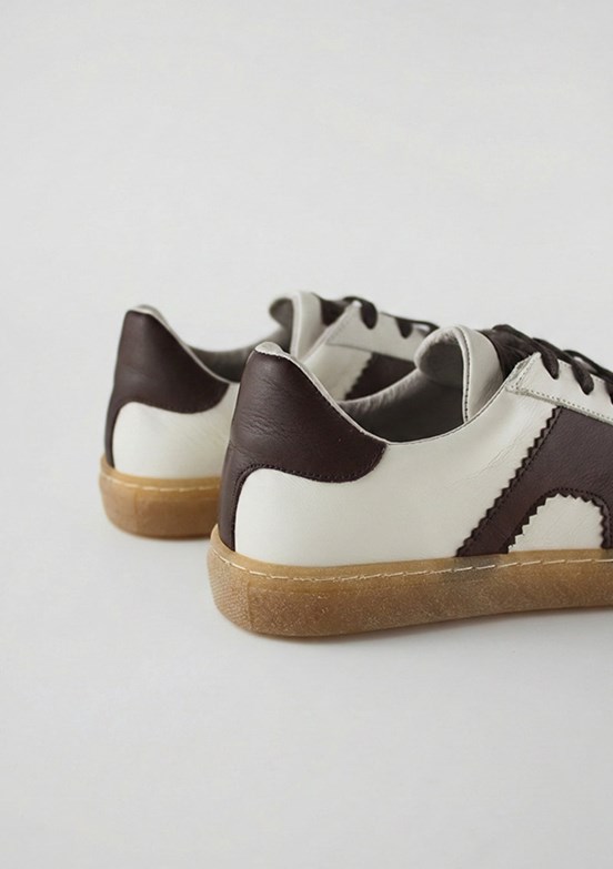 FLOOR Crema-Bordo Kadın Casual Ayakkabı
