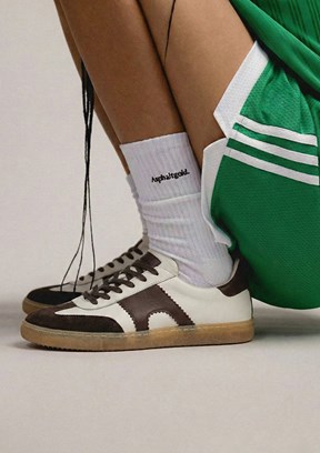FLOOR Crema-Bordo Kadın Casual Ayakkabı