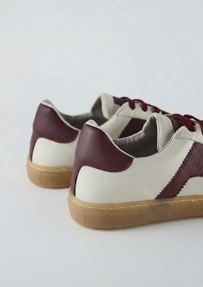 FLOOR Crema-Bordo Kadın Casual Ayakkabı