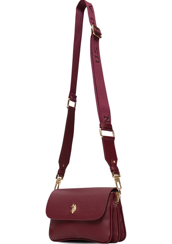 US POLO ASSN - US25600 Kadın Bordo Çapraz Çanta