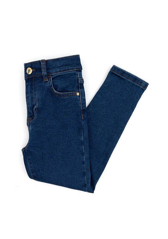 US POLO ASSN Mavi Kız Çocuk Slim Jean Pantolon