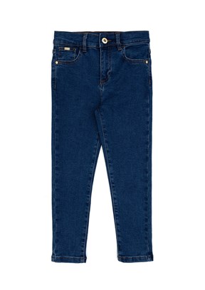 US POLO ASSN Mavi Kız Çocuk Slim Jean Pantolon