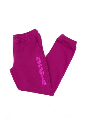 US POLO ASSN Pembe Kız Çocuk Regular Pantolon
