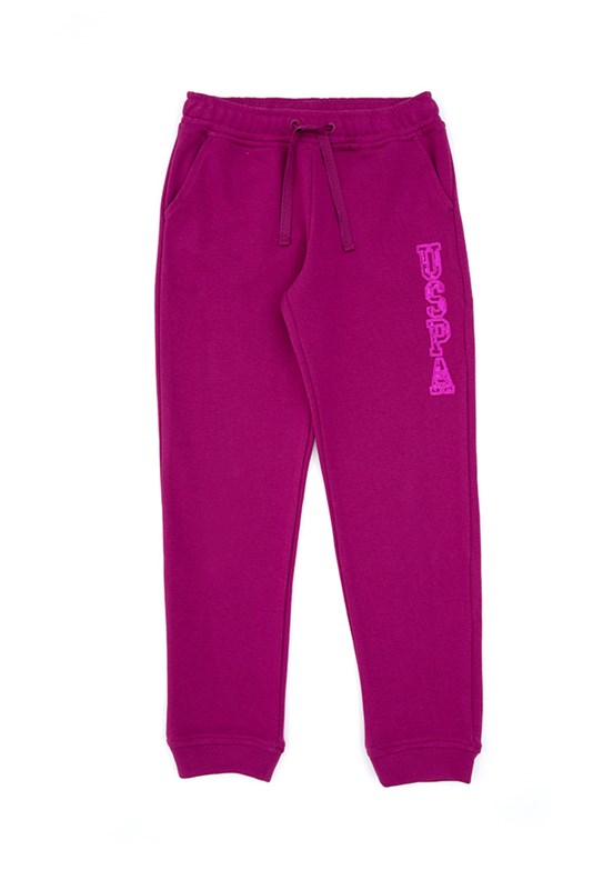 US POLO ASSN Pembe Kız Çocuk Regular Pantolon