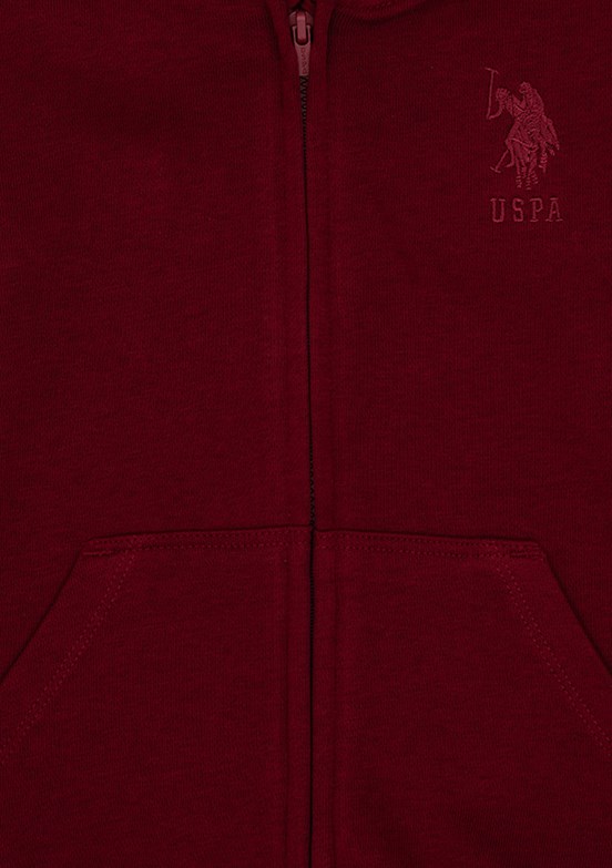 US POLO ASSN Erkek Çocuk Bordo Basic Sweatshirt