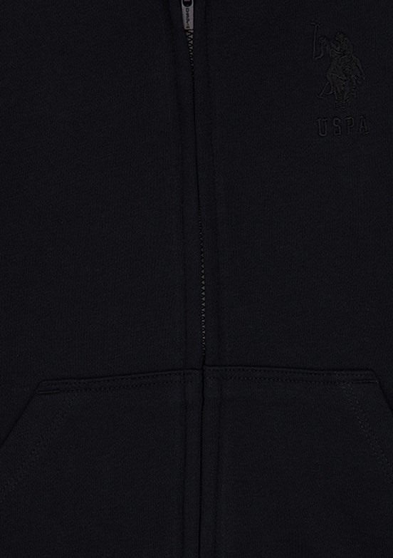 US POLO ASSN Erkek Çocuk Siyah Basic Sweatshirt
