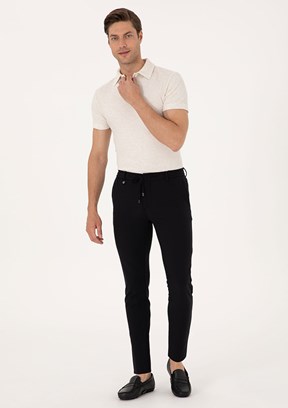 PİERRE CARDİN Siyah Erkek Regular Pantolon