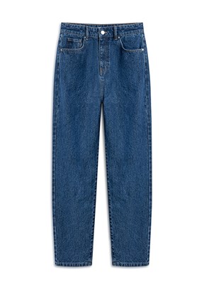 TWİST Koyu İndigo Kadın Mom Fit Jean Pantolon
