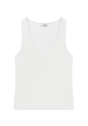 TWİST Ekru Kadın Askılı Basic T-shirt