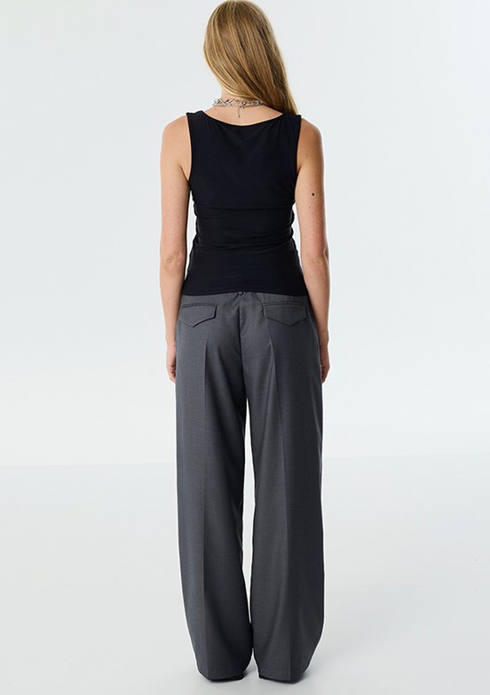 TWİST Siyah Kadın Askılı Basic T-shirt