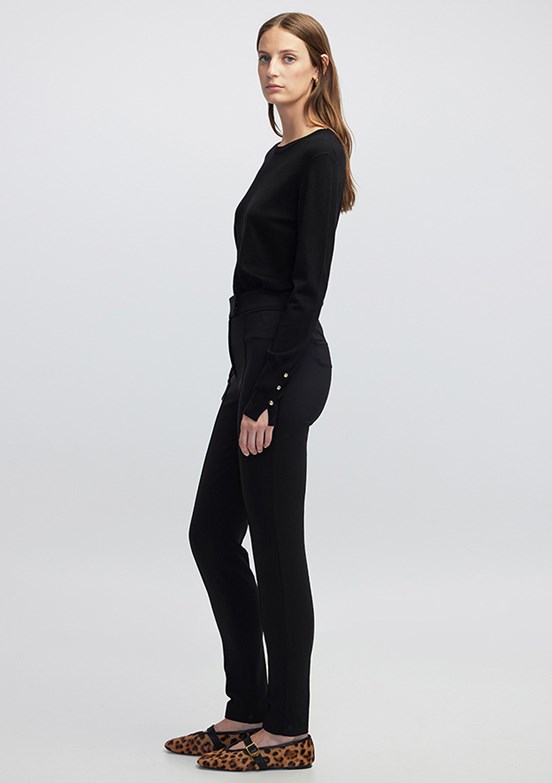 İPEKYOL Siyah Kadın Yüksel Bel Skinny Fit Pantolon