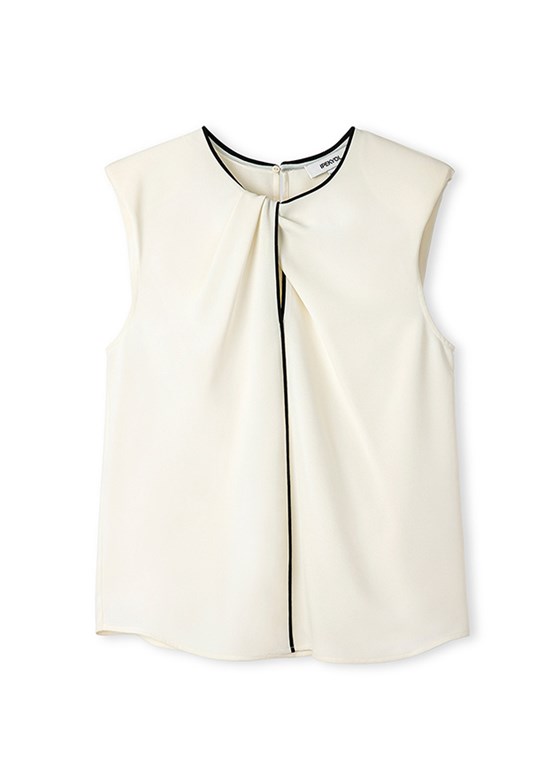 İPEKYOL Beyaz Kadın Basic Bluz