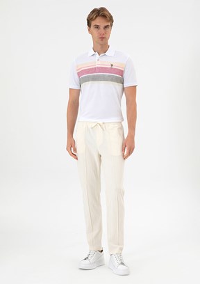 US POLO ASSN Beyaz Erkek Regular Pantolon