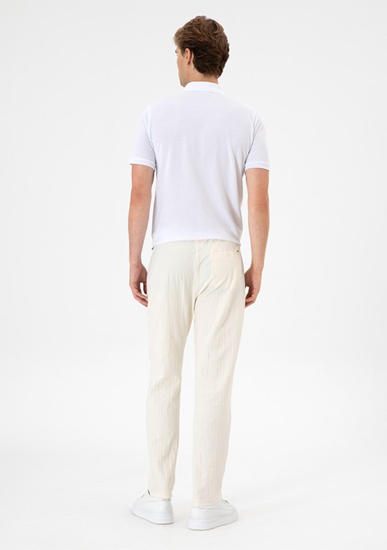 US POLO ASSN Beyaz Erkek Regular Pantolon