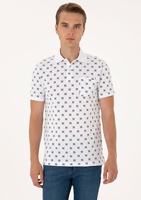 US POLO ASSN Beyaz Erkek Regular T-Shirt