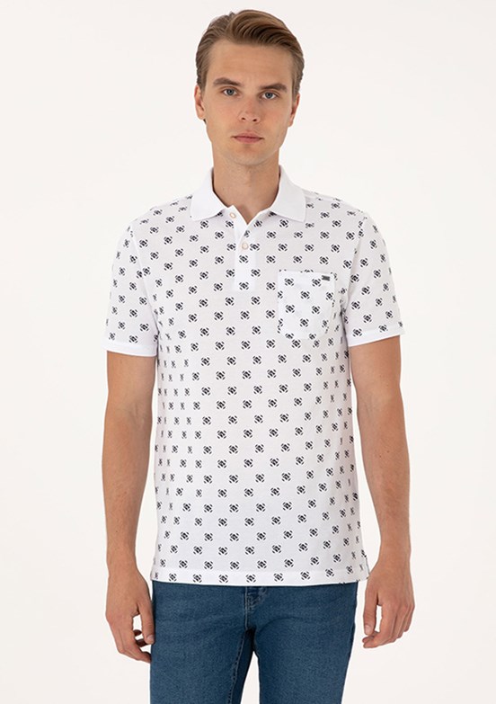 US POLO ASSN Beyaz Erkek Regular T-Shirt