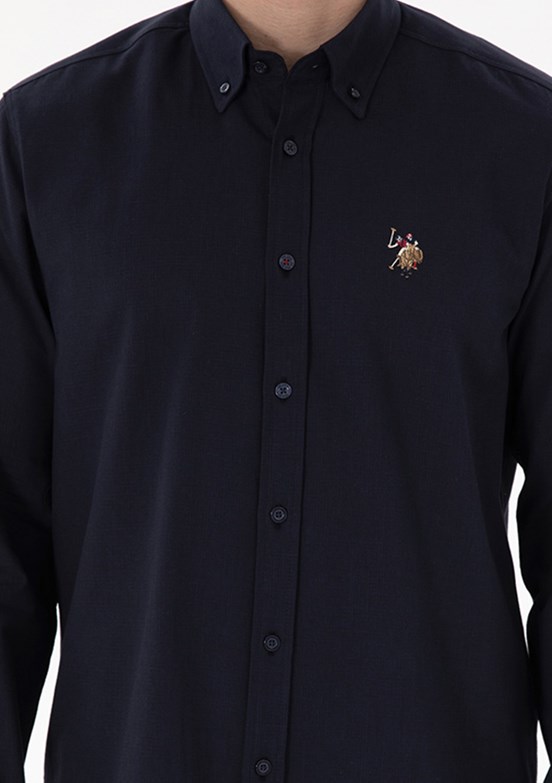 US POLO ASSN Lacivert Erkek Uzun Kol Gömlek