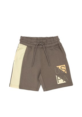 US POLO ASSN Bej Erkek Çocuk Bermuda Şort