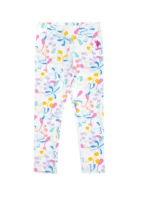 US POLO ASSN Beyaz Kız Çocuk Toothpick Pantolon