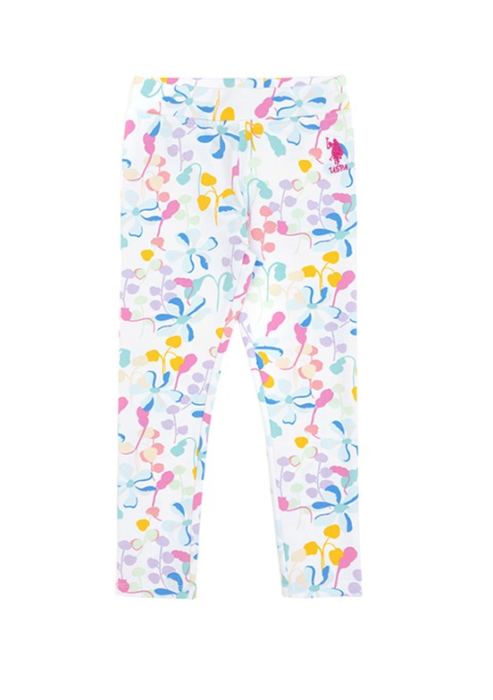 US POLO ASSN Beyaz Kız Çocuk Toothpick Pantolon