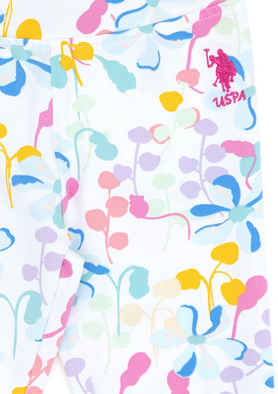 US POLO ASSN Beyaz Kız Çocuk Toothpick Pantolon