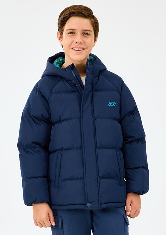 SKECHERS Çok Renkli Erkek Çocuk B Puffer Şişme Mont
