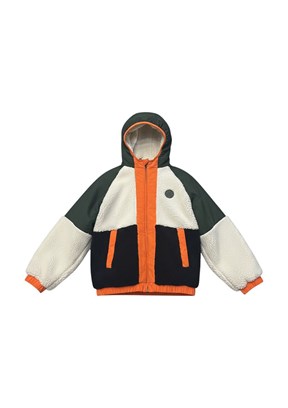 SKECHERS B Sherpa Haki Erkek Çocuk Kapüşonlu Mont