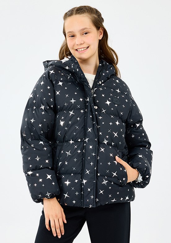 SKECHERS Siyah Kız Çocuk G Puffer Şişme Mont