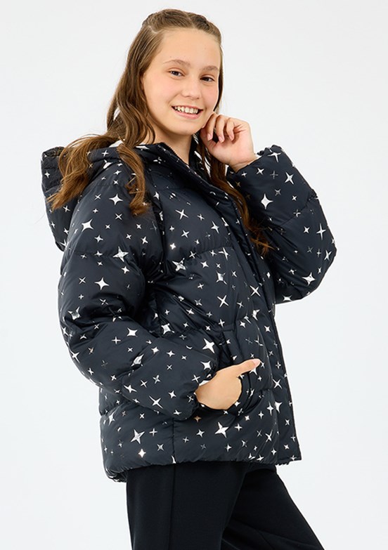 SKECHERS Siyah Kız Çocuk G Puffer Şişme Mont
