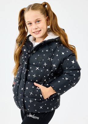 SKECHERS Siyah Kız Çocuk G Puffer Şişme Mont