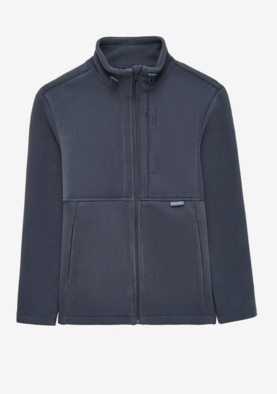 SKECHERS Gri Erkek Polar Mont