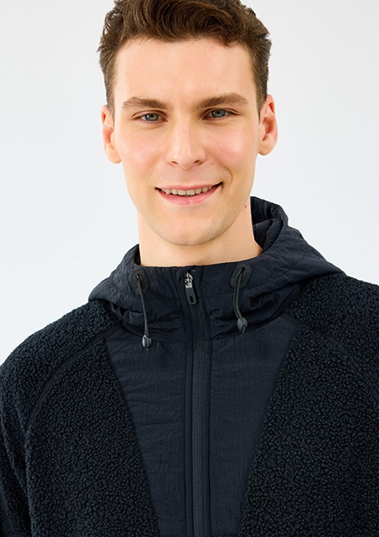 SKECHERS Siyah Erkek M Comfort Kapüşonlu Mont