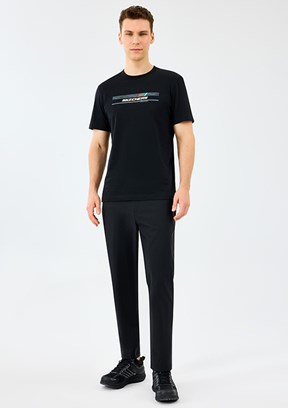 SKECHERS Siyah Erkek M Coated Slim Eşofman Altı