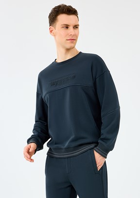 SKECHERS M Crewneck Sweatshirt - S2520229-3817 Erkek Siyah Bisiklet Yaka Sweatshirt