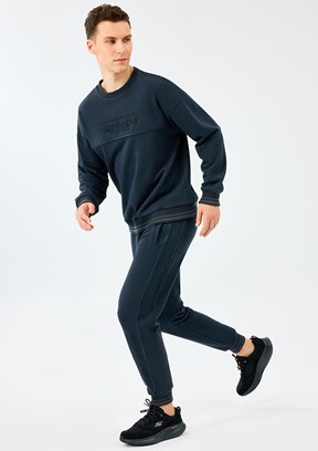 SKECHERS M Crewneck Sweatshirt - S2520229-3817 Erkek Siyah Bisiklet Yaka Sweatshirt