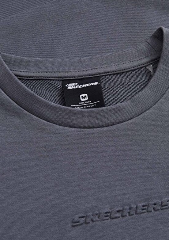 SKECHERS Gri Erkek M Essential Crewneck Bisiklet Yaka Sweatshirt